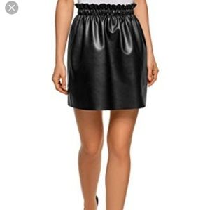 Faux Leather Skirt